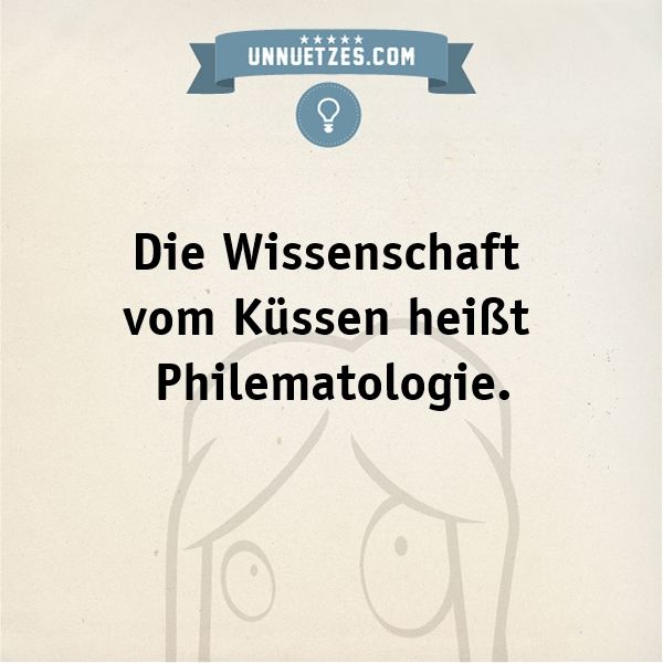 Wissenschaft vom Küssen