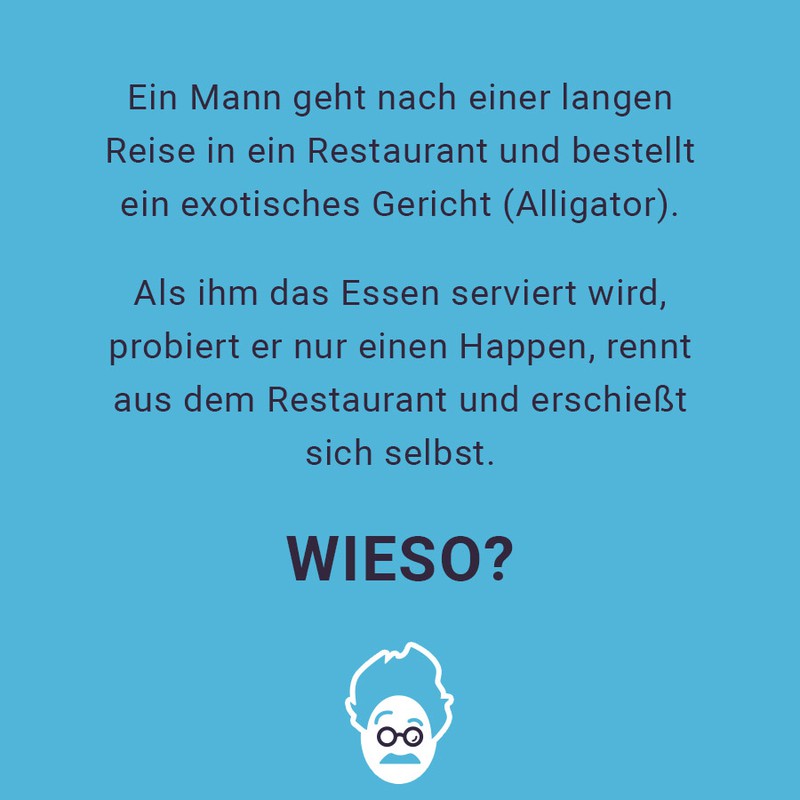 Kuriose Geschichte: Er begeht Selbstmord nach einem Stück Fleisch!