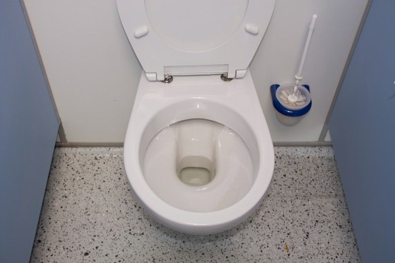 Auf verschiedenen Stellen an der Toilette können sich Keime ablagern.