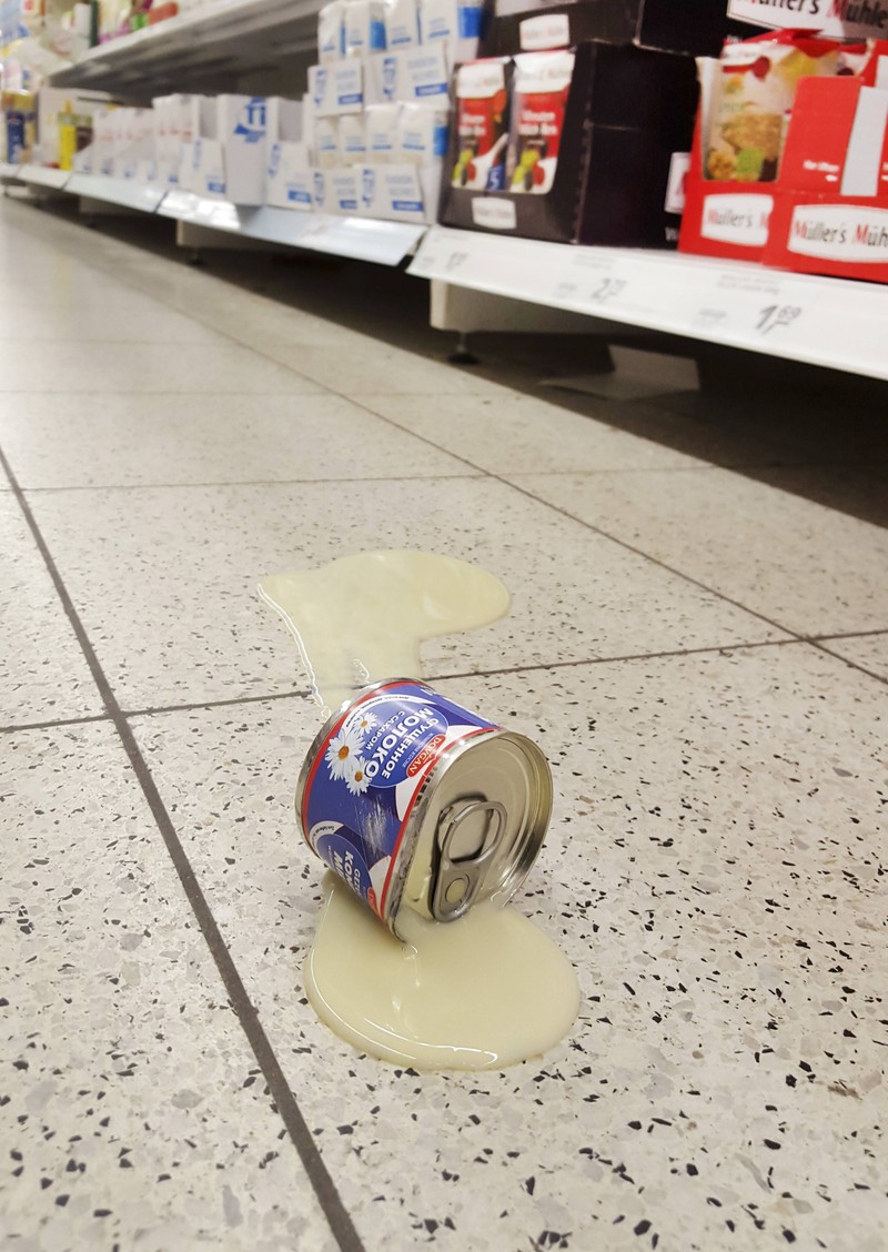 Auch wenn man ein Produkt kaputt macht, müsste man eigentlich dafür aufkommen. Doch hier sind die Supermärkte kulant