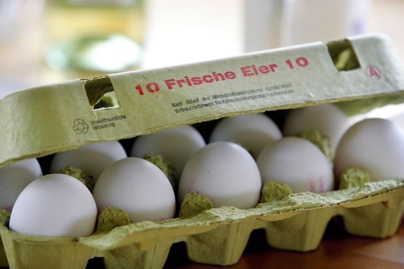 Ungekühlte Eier sind nicht so lange haltbar.