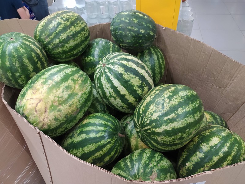 So erkennst du, ob die Melonen im Supermarkt bereits essreif sind.