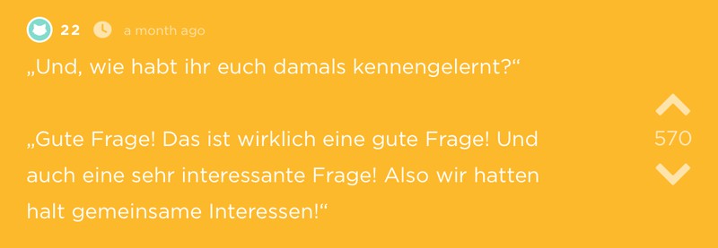 Peinlicher Moment wird zur romantischen Story