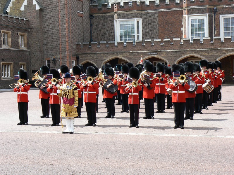 Die Grenadier Garde in London.