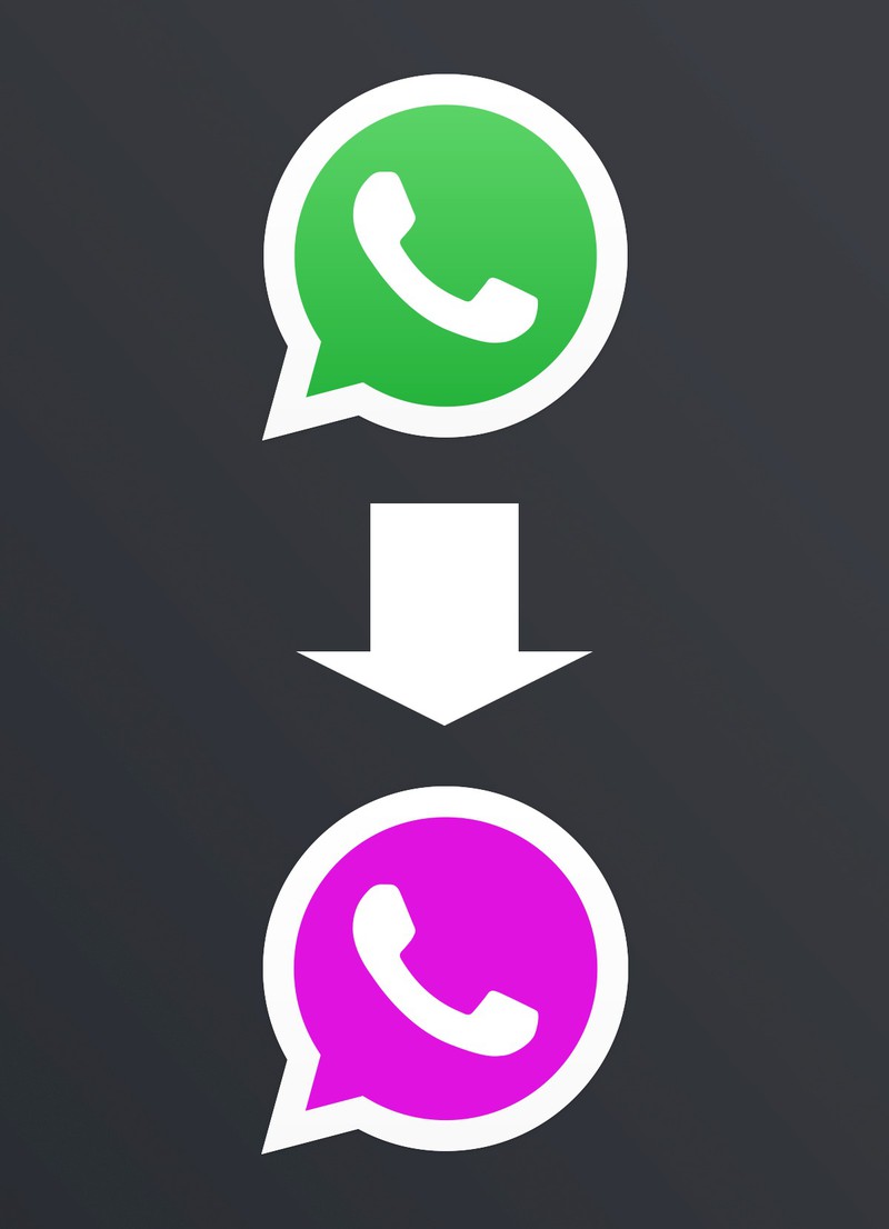 Vielen ist gar nicht bekannt, dass man das WhatsApp-Logo ganz einfach in pink ändern kann.