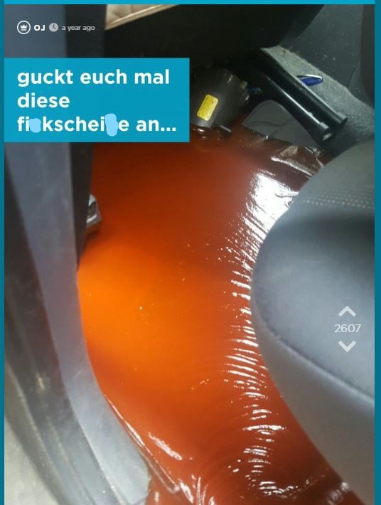 Jodel-Nutzer verschüttet 20kg Ketchup im Auto seines Vaters
