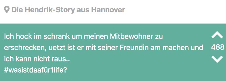 Jodler versteckt sich im Schrank, während sein Mitbewohner weiblichen Besuch hat...
