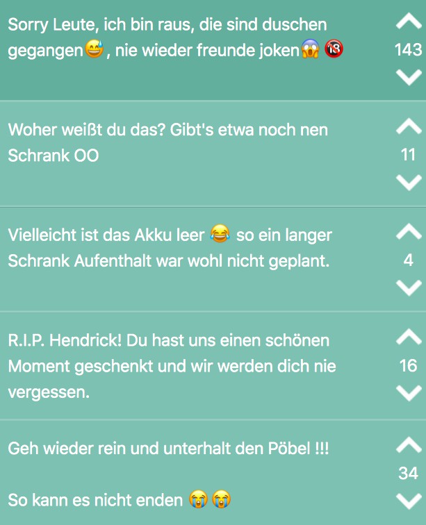 Jodler versteckt sich im Schrank, während sein Mitbewohner weiblichen Besuch hat...