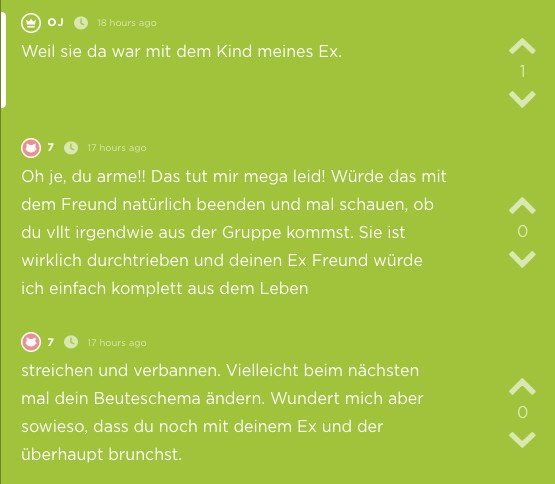 Ihr Freund hat sie mit derselben Frau betrogen wie ihr Ex