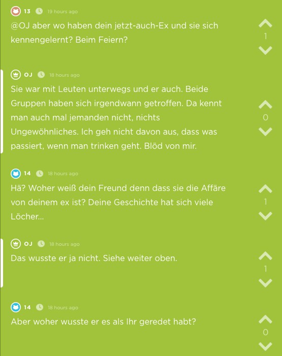 Ihr Freund hat sie mit derselben Frau betrogen wie ihr Ex