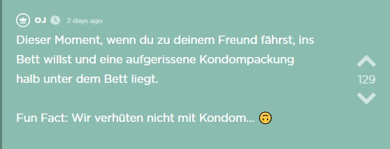 Jodel: Sie findet eine offene Kondom-Packung, obwohl sie gar nicht mit Kondomen verhüten