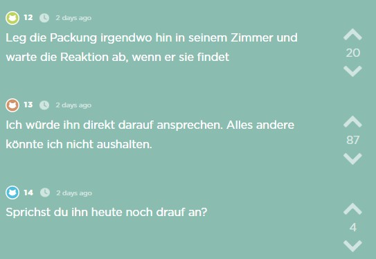 Jodel: Sie findet eine offene Kondom-Packung, obwohl sie gar nicht mit Kondomen verhüten