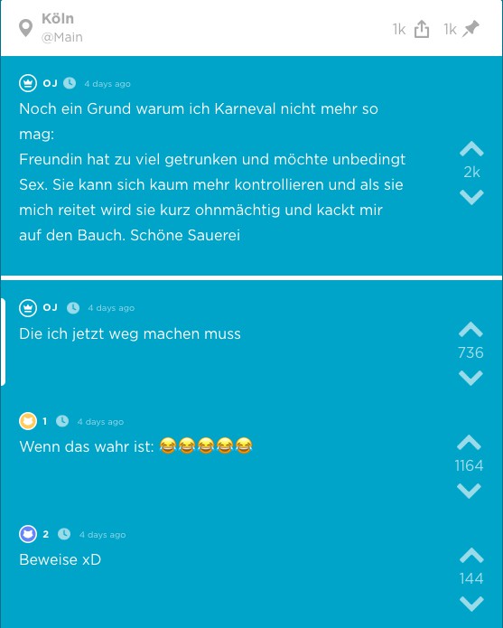 Seine Freundin zerstörte die Atmosphäre gewaltig