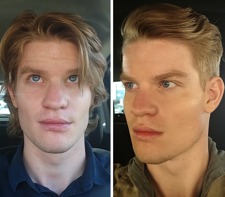 20 Männer zeigen, wie sehr ein Haarschnitt sie verändert hat