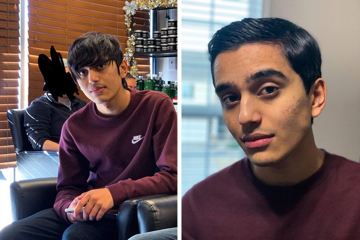 20 Männer zeigen, wie sehr ein Haarschnitt sie verändert hat