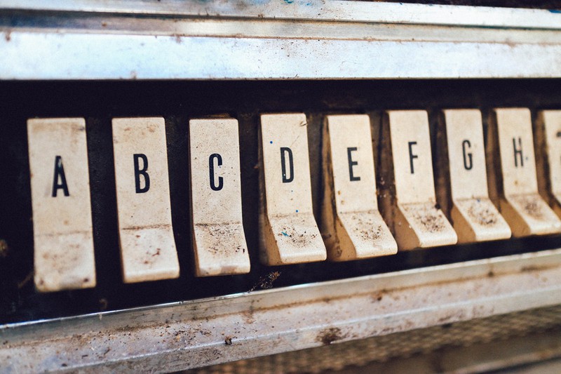 Dieses Bild zeigt das Alphabet in der richtigen Reihenfolge.
