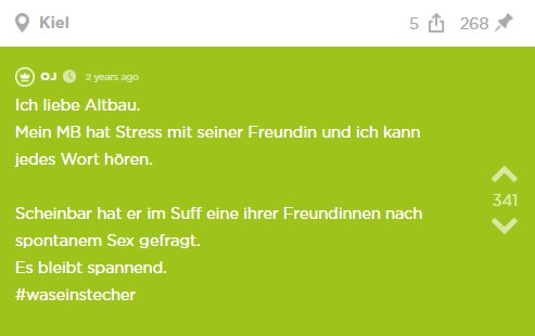 Der erste Jodel Beitrag des Jodels.