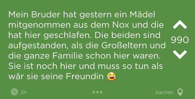 Der erste Jodel Beitrag des Jodels.