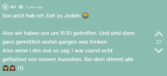 Der sechste Jodel des Jodel Beitrags.
