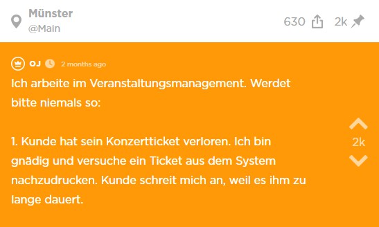 Der erste Jodel Beitrag des Jodels.