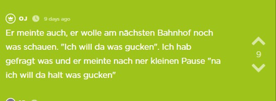 Der Typ wird immer seltsamer.