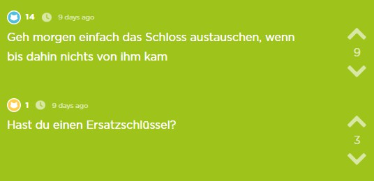 Die Community versucht zu helfen.