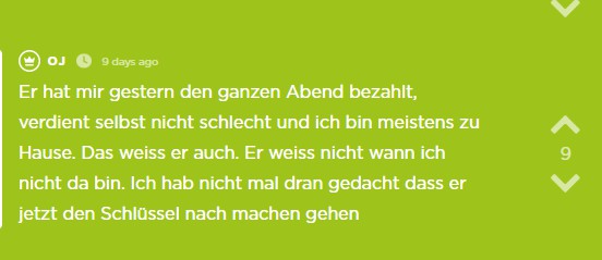 Denn der Abend zuvor war echt gut.