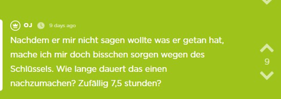 OJ macht sich Gedanken