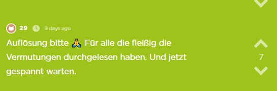 Die Community ist gespannt.