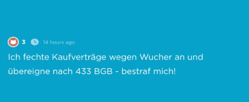 Ein weiterer Jodel erzählt seine Geschichte zum Jura-Dirty-Talk