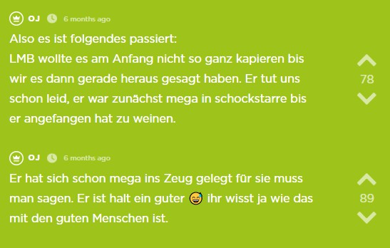 der neunzehnte Jodel des Jodel Beitrags-