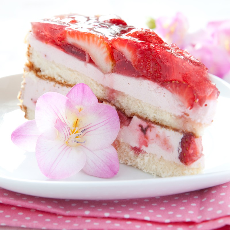Torte mit Marmeladencreme