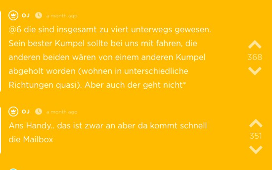 Viraler Jodel aus der App