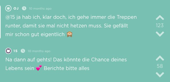 Jodel über Postbotin