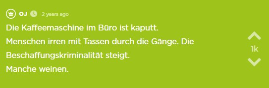 OJ schildert die Lage