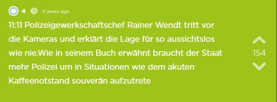 Die Polizei mischt sich wieder ein
