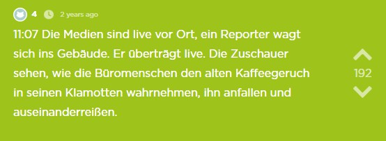 Die Medien sind da