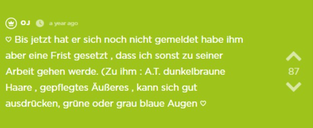 Nach einer Woche meldet er sich immer noch nicht