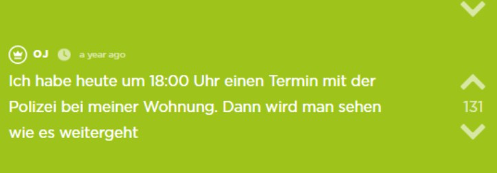 OJ trifft sich mit der Polizei
