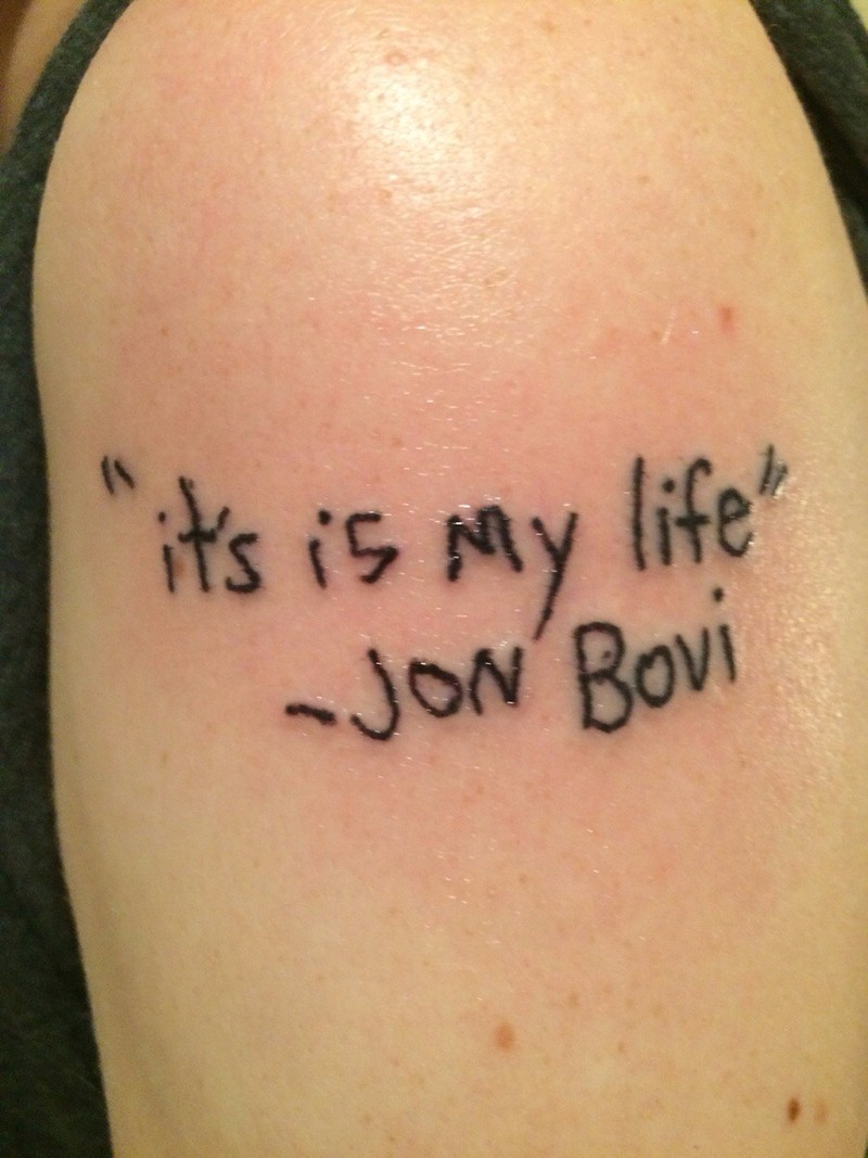 Ein gescheitertes Fan-Tattoo.