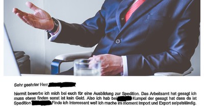 Bewerbungsschreiben, bei denen jeder Chef sofort davonlaufen würde