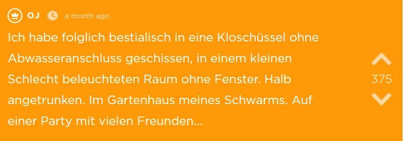 OJ wird klar, was sie getan hat