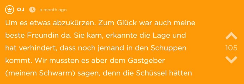 OJs BFF klärt die Angelegenheit.