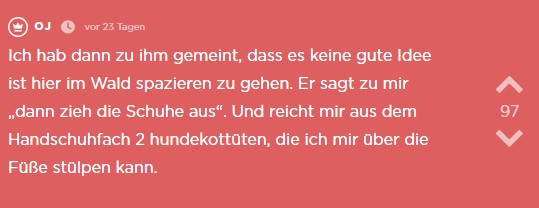 Das Date ist seltsam