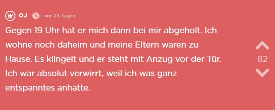 Er stand im Anzug da.