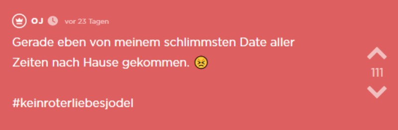 OJ erstes Date lief schlimm