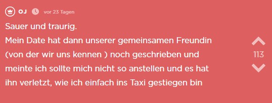 Der Typ beschwerrt sich noch