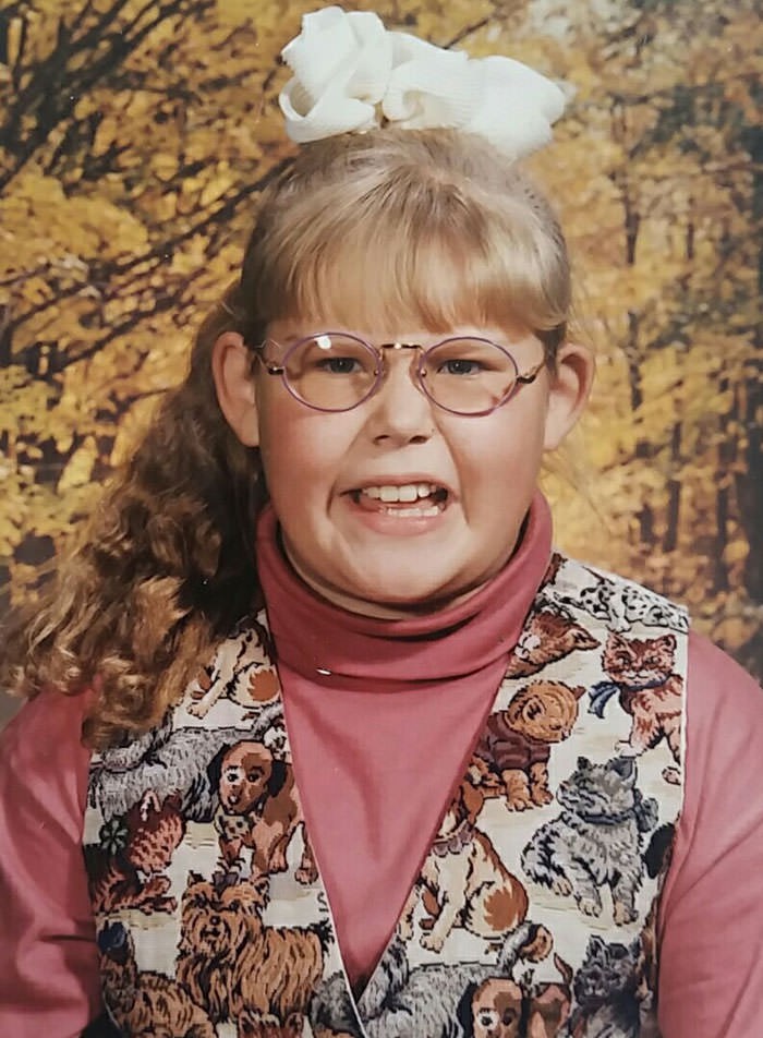 Kindheitsfoto eines Mädchens