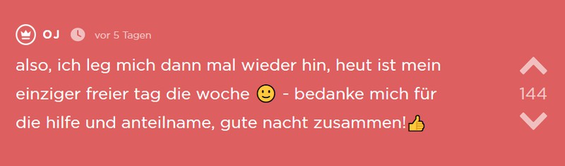 OJ verabschiedet sich