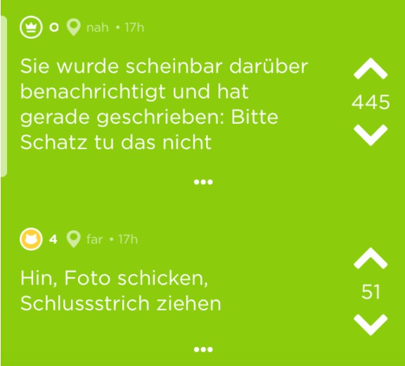 Dramatischer Jodel Post